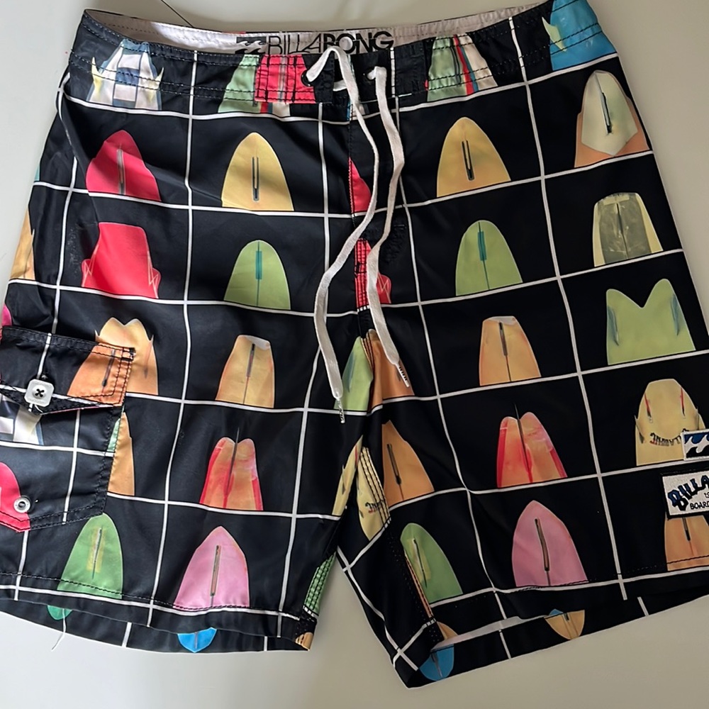 Billabong board shorts 32 Medium black colored surfboards donavon frankenreiter